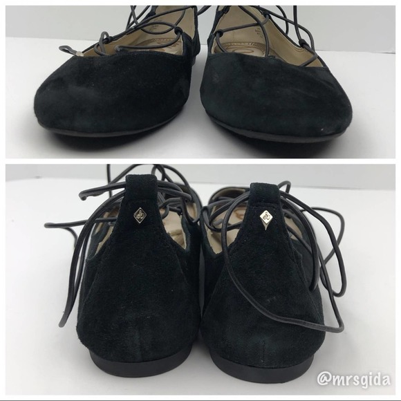 Sam Edelman Black Suede Flynt Ballet Flats | 9.5 - Picture 5 of 7